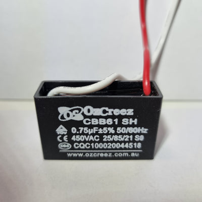 Wholesale 5pcs CBB61 0.75uF 450V Capacitor Appliances Ceiling Fan Starting Capacitor