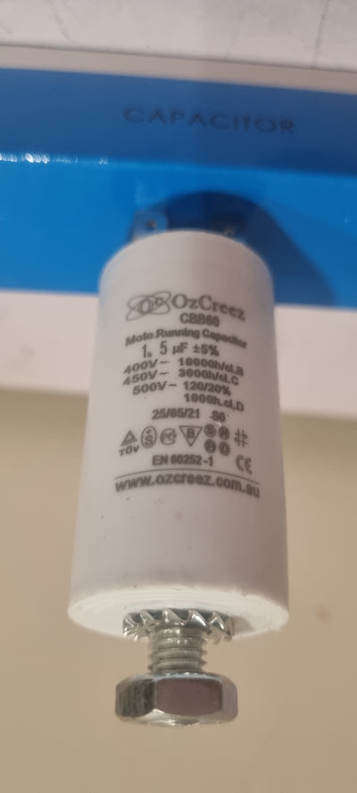 CBB60 1.5uF 450V 50/60Hz 4 Pin With Thread Motor Start Run Capacitor HVAC Washer Dryer Pump Compressor