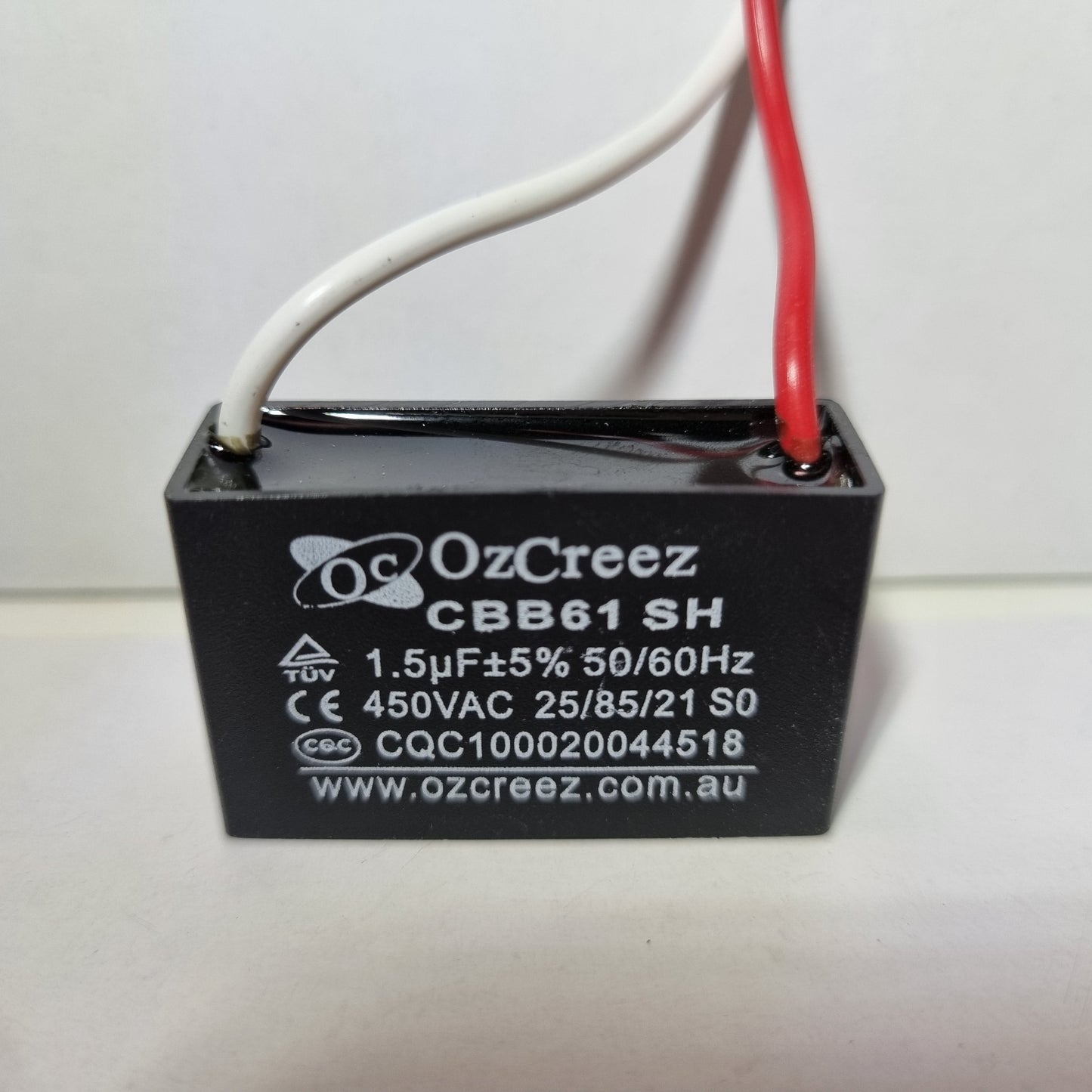 CBB61 0.6uF, 0.75uF, 1uF, 1.2uf, 1.5uF, 1.8uF, 2uF, 2.5uF, 3uF, 3.5uF, 4uF, 4.5uf, 6uF, 8uF, 10uF, 12uF, 15uF, 20uF 450V Capacitor Appliances Ceiling Fan Starting Capacitor - AU