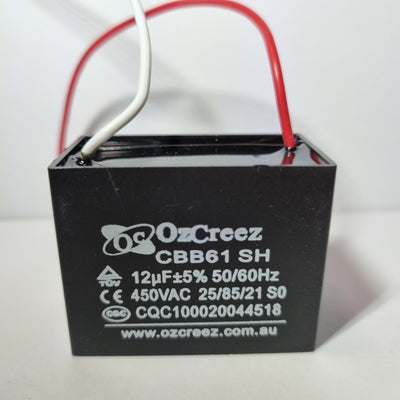 CBB61 12uF 450V Capacitor Appliances Ceiling Fan Starting Capacitor - AU