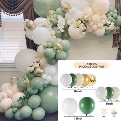 Light Green Theme Balloon Garland Arch Kit