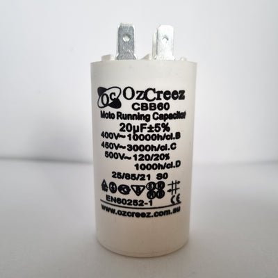 CBB60 20uF 450V 50/60Hz 4 Pin Motor Start Run Capacitor HVAC Washer Dryer Pump Compressor