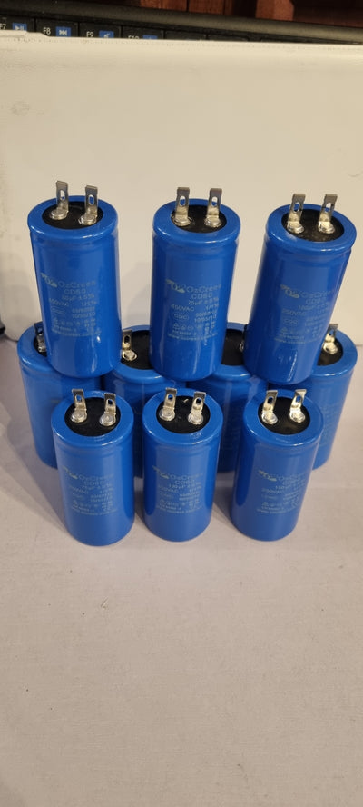 Original Motor Start Run Capacitor CD60 with pin 250V / 450V 50/60Hz Capacitor - AU
