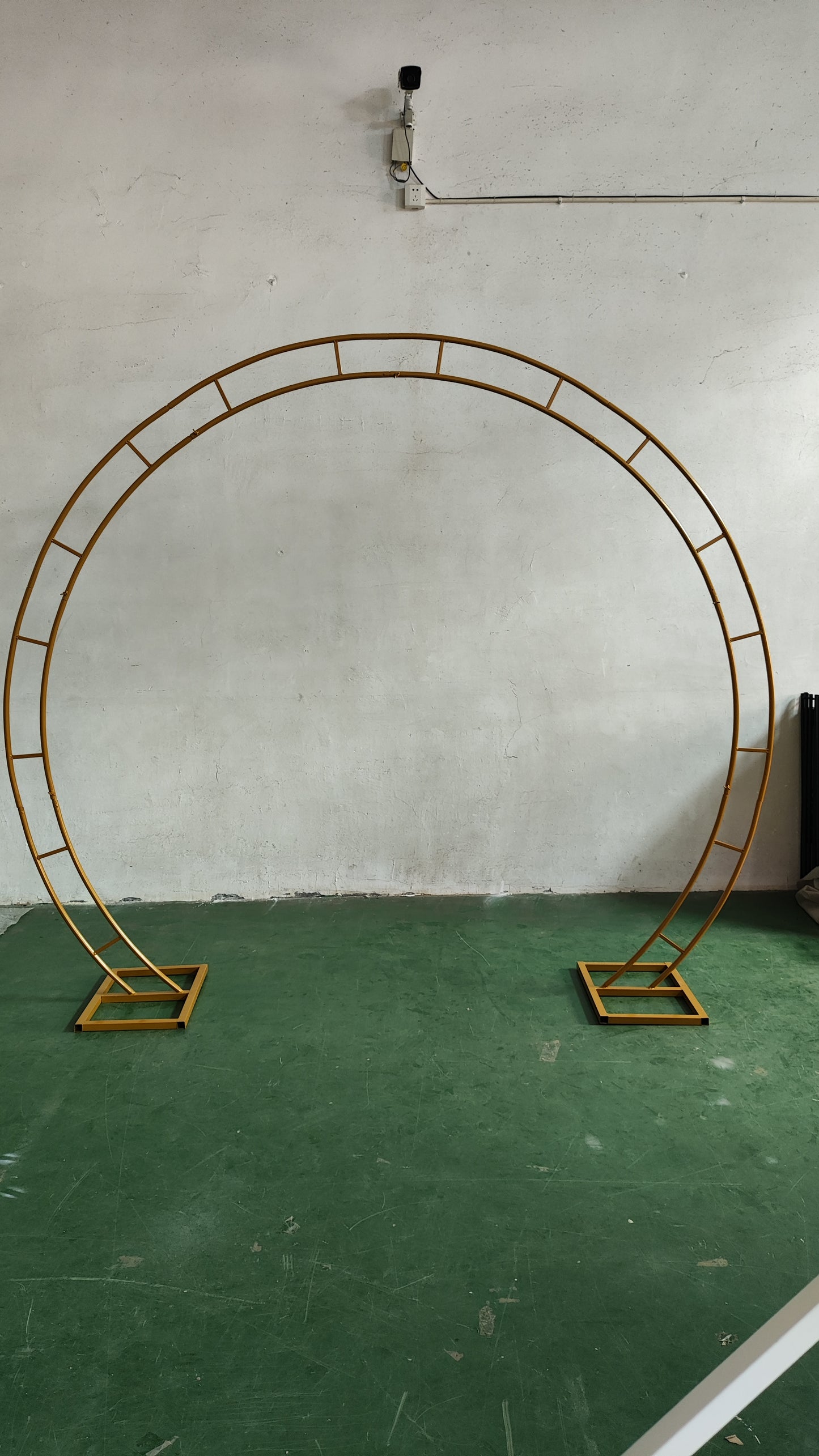 Double rod Round Arch Shape Backdrop stand