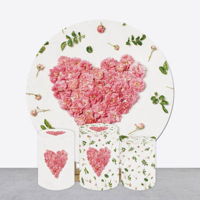 Backdrop and Plinths Cover- Heart