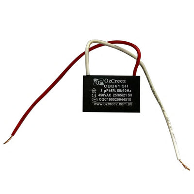 Wholesale 5x Pcs CBB61 3uF 450V Capacitor Appliances Ceiling Fan Starting Capacitor - AU