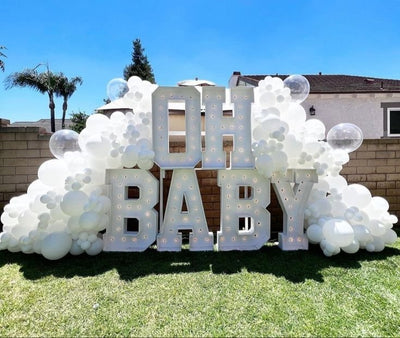 Large Metal LED Letters – “OH BABY” – Local Pickup Only