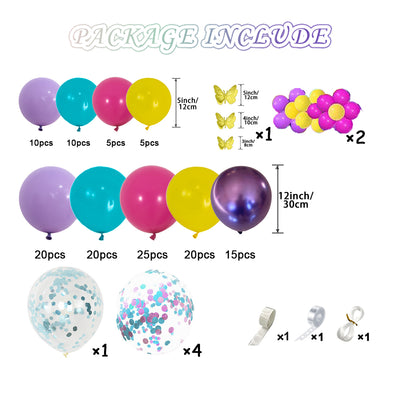 Balloon Garland Kit- Bright colourful neon Daisy balloons