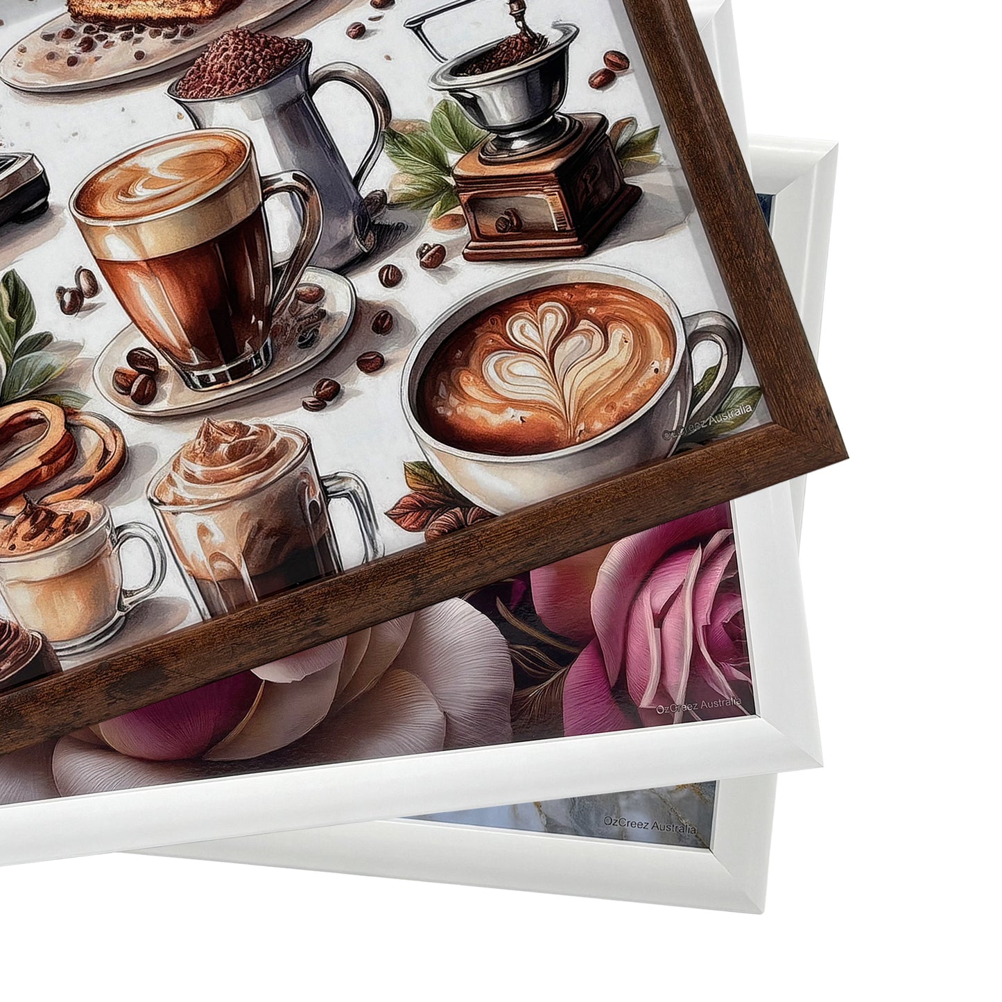 Bean Bag Lap Tray Table TV Dinner Stable Table Breakfast Serving Tray Laptray Design, Ideal Gift, Design # Black Gold