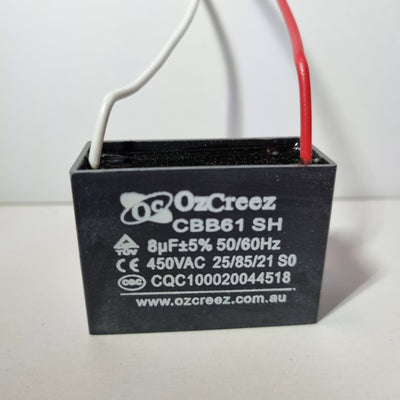CBB61 8uF 450V Capacitor Appliances Ceiling Fan Starting Capacitor - AU