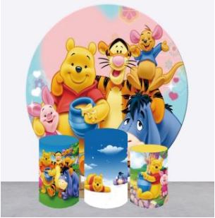 Backdrop and Plinths Cover- Honey Bear