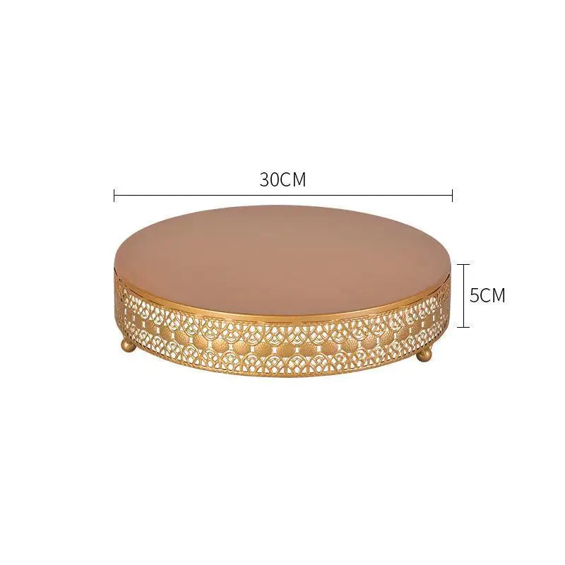 European Style 3 Pcs Cake Stand- Gold