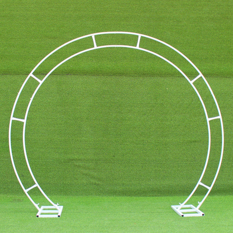 Double rod Round Arch Shape Backdrop stand