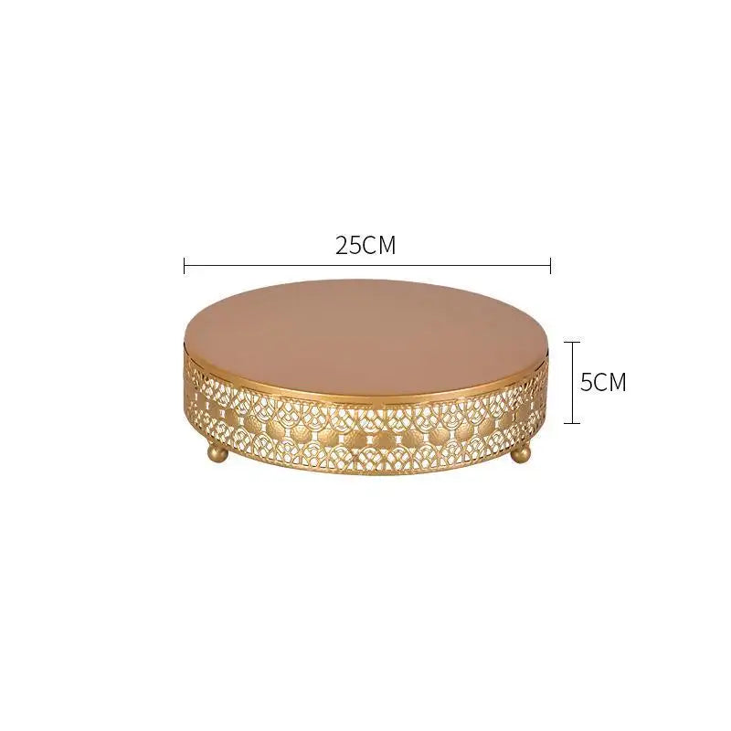 European Style 3 Pcs Cake Stand- Gold