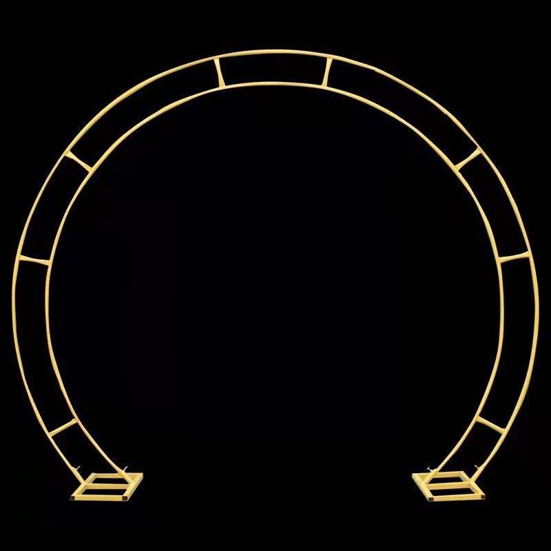 Double rod Round Arch Shape Backdrop stand