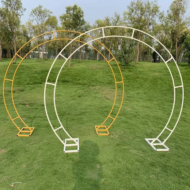 Double rod Round Arch Shape Backdrop stand