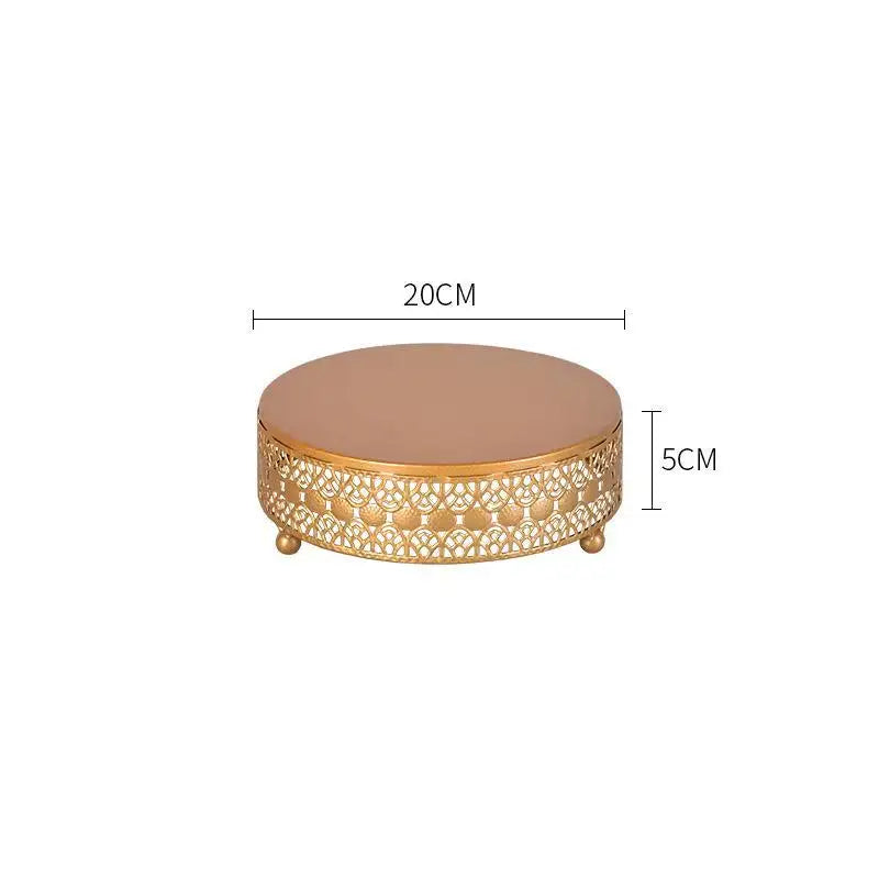 European Style 3 Pcs Cake Stand- Gold