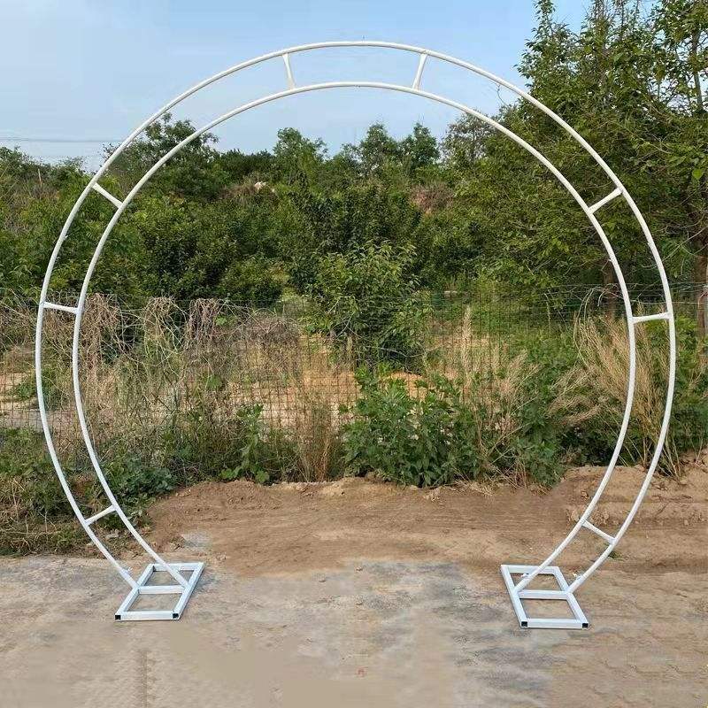 Double rod Round Arch Shape Backdrop stand