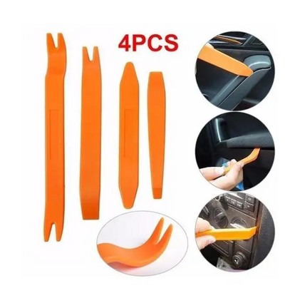 4pcs Car Door Clip Car Disassembly Tools Set DVD Stereo Refit Kits Interior Plastic Trim Panel Dashboard Removal Tool