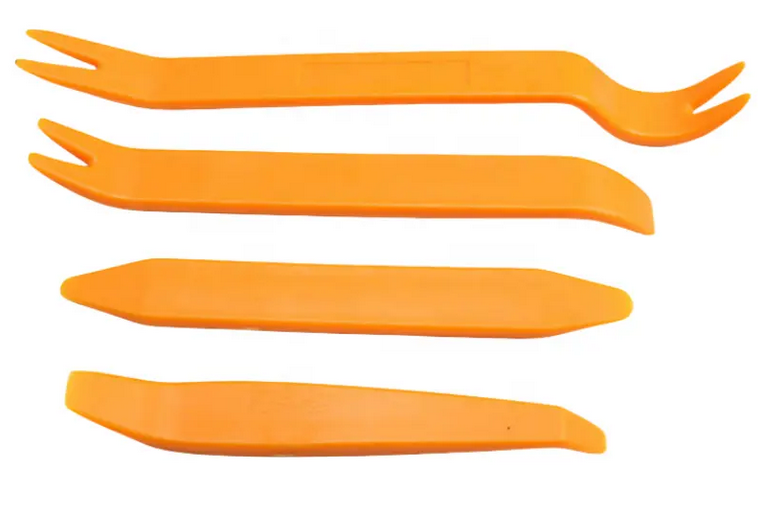 4pcs Car Door Clip Car Disassembly Tools Set DVD Stereo Refit Kits Interior Plastic Trim Panel Dashboard Removal Tool