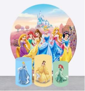 Backdrop and Plinths Cover- Disney Girls