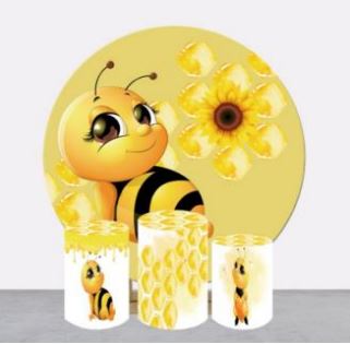Backdrop and Plinths Cover- Honey Bee