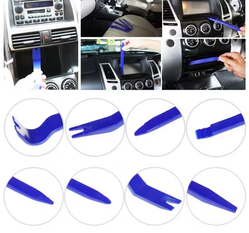 Wholesale 5x sets of 12pcs car panel and window removal tool kit durable, portable, and scratch-free (Blue)