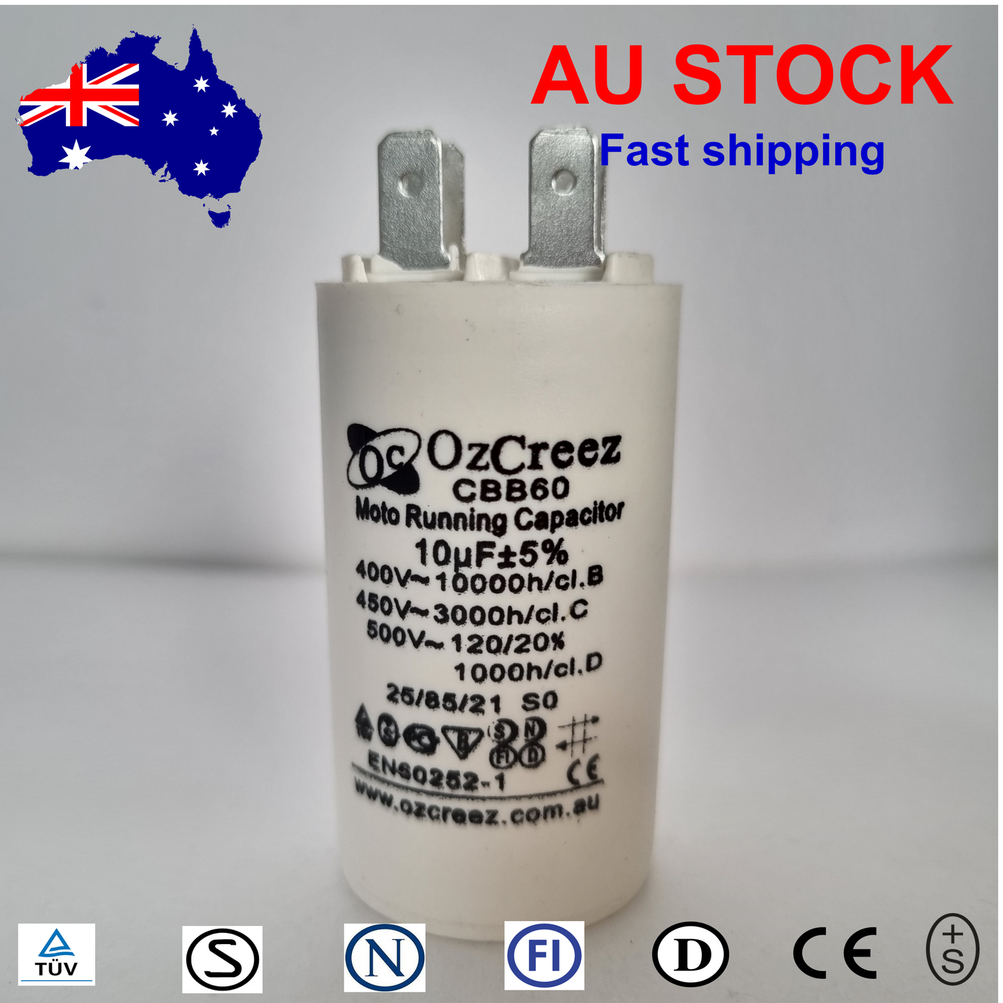 CBB60 450V 50/60Hz 4 Pin Motor Start Run Capacitor HVAC Washer Dryer Pump Compressor