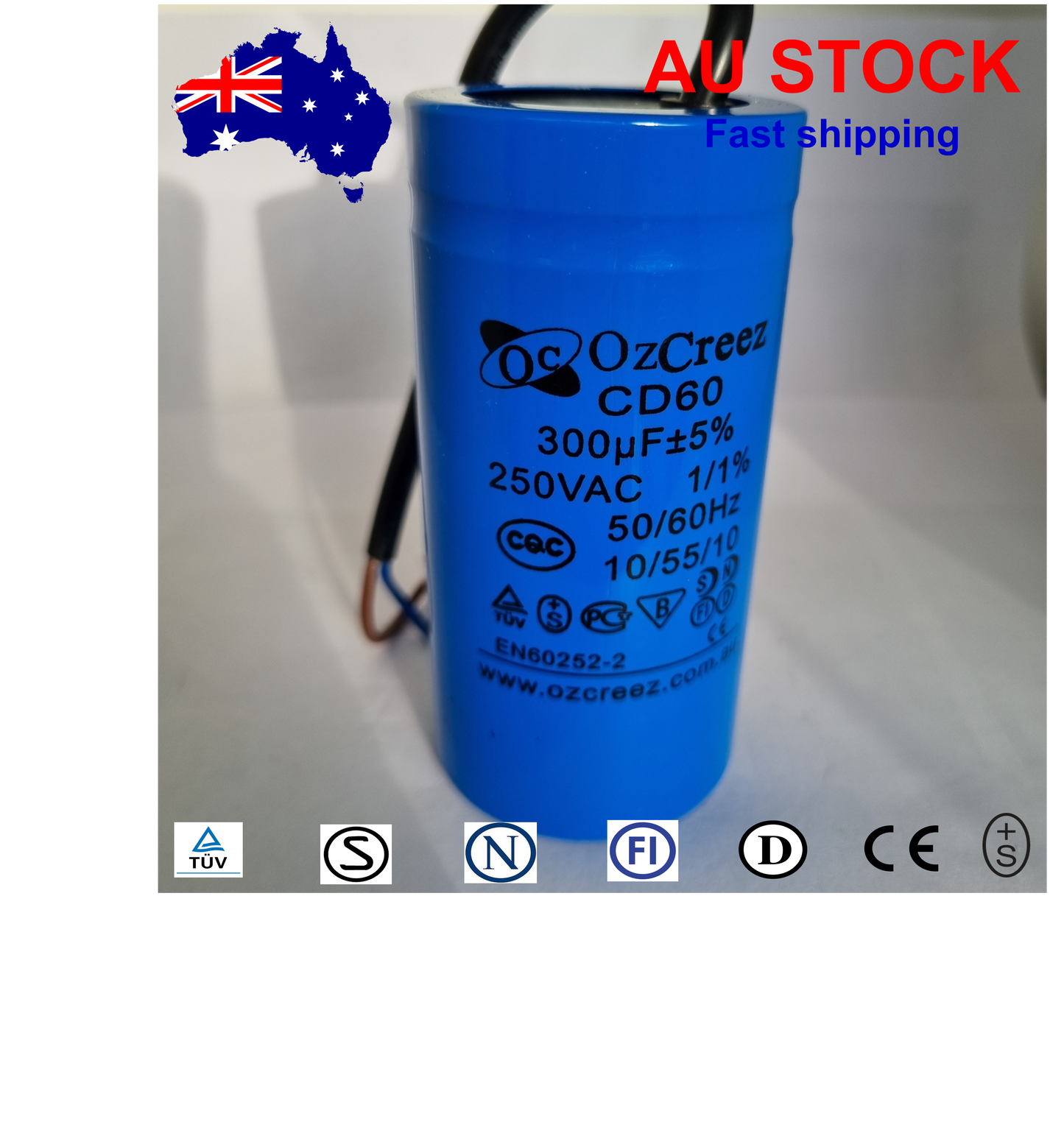 Original High Quality Motor Start Run Capacitor CD60 250V / 450V 50/60Hz Capacitor - AU