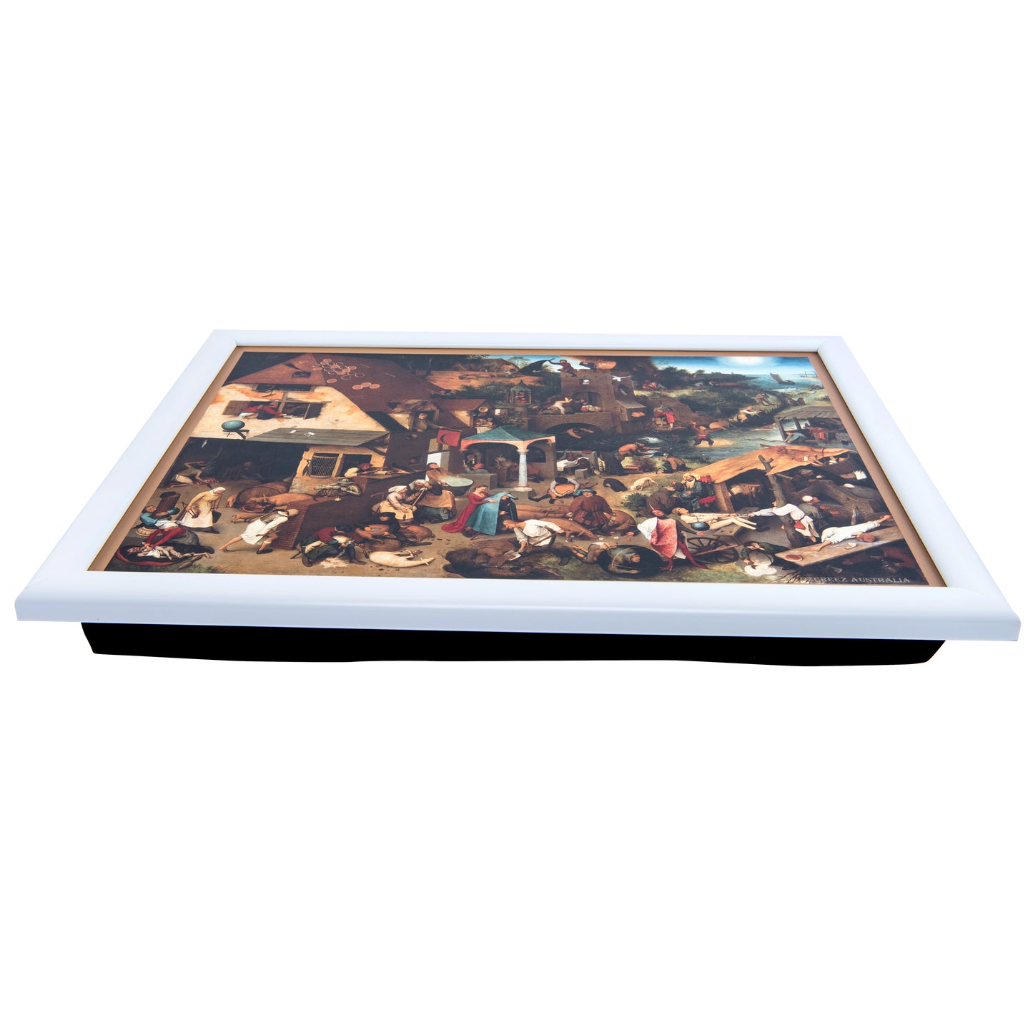 Bean Bag Lap Tray Table TV Dinner Stable Table Breakfast Serving Tray Laptray - Design # The Dutch Proverbs