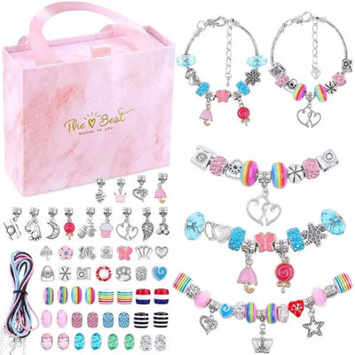 Jewellery Making Kit DIY Charm Bracelets Kit Crafts Set for Girls Gifts