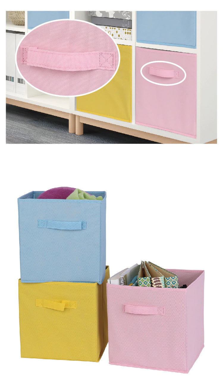 Foldable Folding Storage Cube Storage Box Bookcase Fabric Cubes Toy Organiser