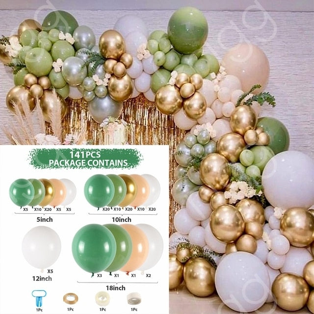 Balloon Garland Arch Chain Matte Rainbow Balloons Arch