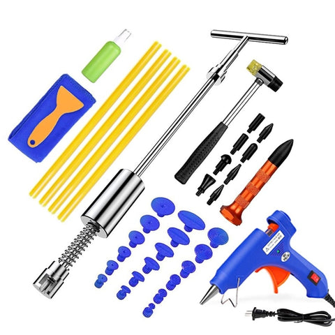 Car Paintless Dent Restore Tools Dent Restore Kit Car Dent Puller With Puller Tabs Removal Kits For Vehicle Car Auto