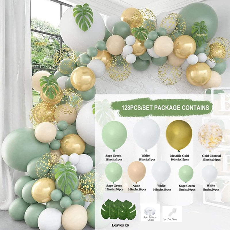 Balloon Garland Arch Kit - Green