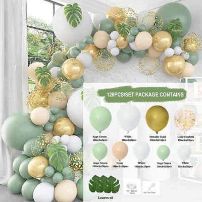 Balloon Garland Arch Kit - Green