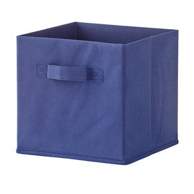 Foldable Storage Cubes - Plain Navy Blue (23x23x23cm)