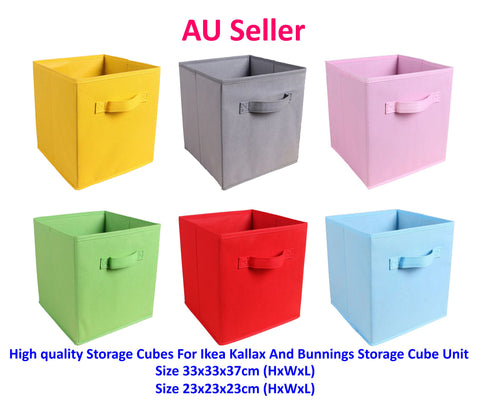 Foldable Folding Storage Cube Storage Box Bookcase Fabric Cubes Toy Organiser