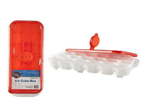 4x 18 GRID EASY POUR ICE CUBE TRAY With LID Cold Drinks Ice Parties Beverages