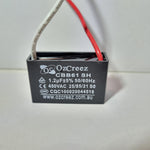 CBB61 0.6uF, 0.75uF, 1uF, 1.2uf, 1.5uF, 1.8uF, 2uF, 2.5uF, 3uF, 3.5uF, 4uF, 4.5uf, 6uF, 8uF, 10uF, 12uF, 15uF, 20uF 450V Capacitor Appliances Ceiling Fan Starting Capacitor - AU