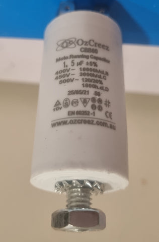 CBB60 1.5uF 450V 50/60Hz 4 Pin  With Thread Motor Start Run Capacitor HVAC Washer Dryer Pump Compressor