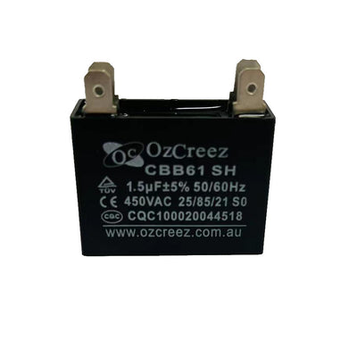 CBB61 1.5uF 450V 4 Pin Capacitor Appliances Ceiling Fan Starting Capacitor