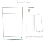Welcome Board/ easel  Backdrop stand