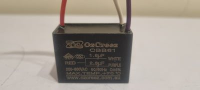 Wholesale 5x Pcs CBB61 1.6uF+2.3uF 3 Three Wires AC 250V 50/60Hz Capacitor For Ceiling Fan
