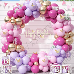 Balloon Garland Kit- Pink Gold and Purple