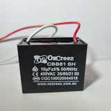 CBB61 0.6uF, 0.75uF, 1uF, 1.2uf, 1.5uF, 1.8uF, 2uF, 2.5uF, 3uF, 3.5uF, 4uF, 4.5uf, 6uF, 8uF, 10uF, 12uF, 15uF, 20uF 450V Capacitor Appliances Ceiling Fan Starting Capacitor - AU