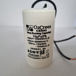 CBB60 10uF 450V 50/60Hz 2 Wire Capacitor Motor Start Run Capacitor HVAC Washer Dryer Pump Compressor