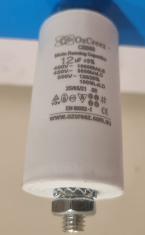 CBB60 12uF 450V 50/60Hz 4 Pin With Thread Motor Start Run Capacitor HVAC Washer Dryer Pump Compressor