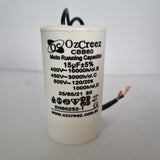 CBB60 450V 50/60Hz 2 Wire Capacitor Motor Start Run Capacitor HVAC Washer Dryer Pump Compressor
