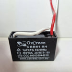 CBB61 0.6uF, 0.75uF, 1uF, 1.2uf, 1.5uF, 1.8uF, 2uF, 2.5uF, 3uF, 3.5uF, 4uF, 4.5uf, 6uF, 8uF, 10uF, 12uF, 15uF, 20uF 450V Capacitor Appliances Ceiling Fan Starting Capacitor - AU